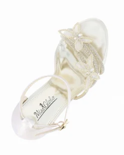 MISS GLOBO - Sandalo oro con dettaglio farfalle, tacco 10,5CM