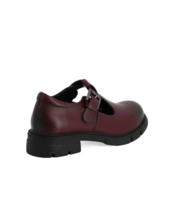 MISS GLOBO - Scarpa bordeaux con lacci e suola track