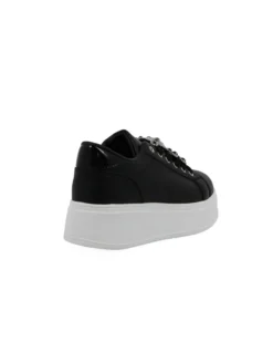 MISS GLOBO - Scarpa nera con orsetto in strass