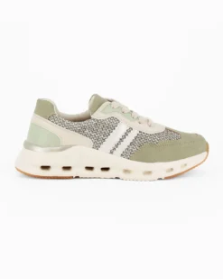 MISS GLOBO - Sneakers verde con lacci