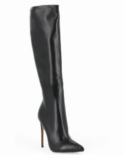 MISS GLOBO - Stivale nero a punta con zip laterale, tacco 11,5CM
