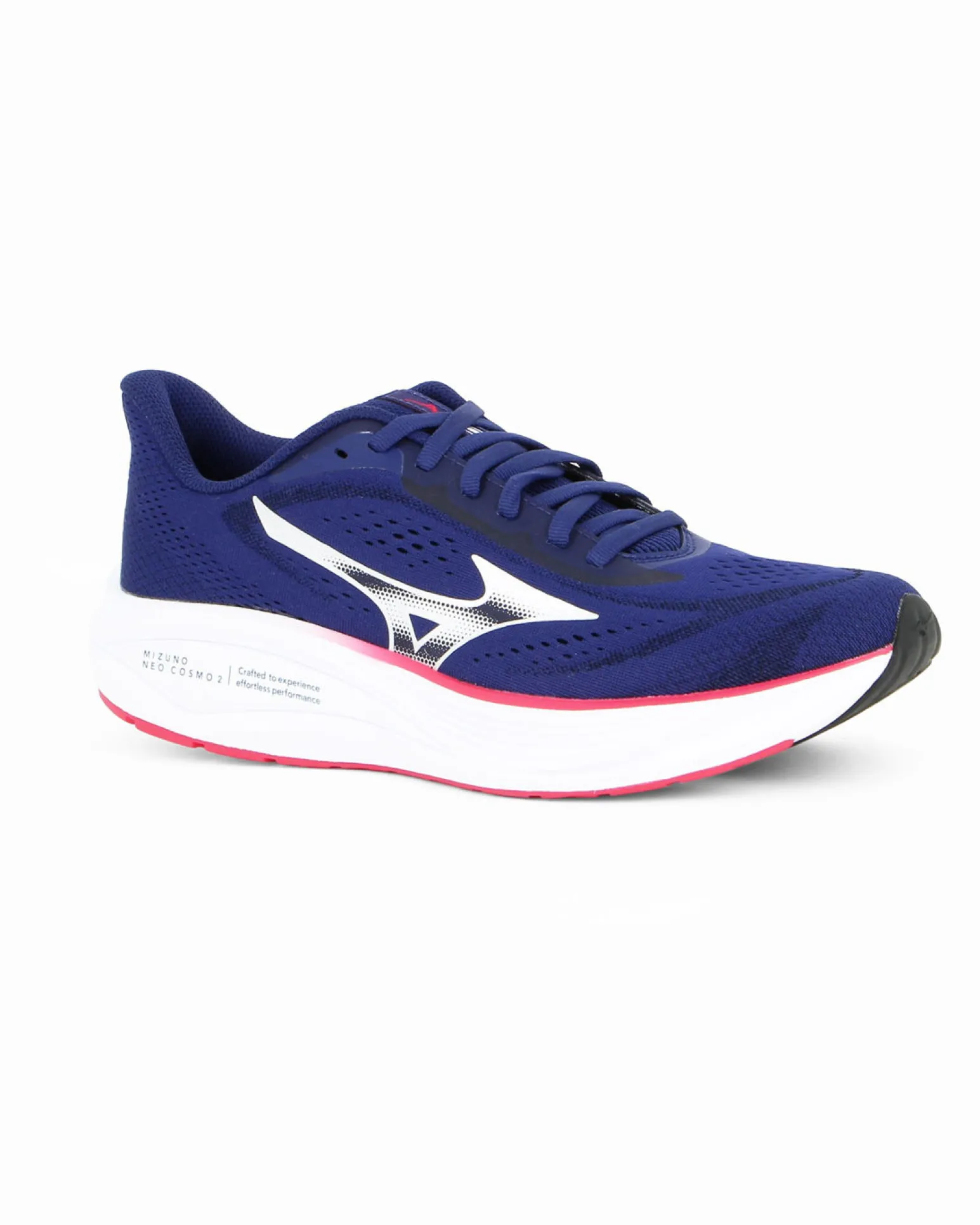 MIZUNO - SCARPA DA RUNNING NEO COSMO 2 BLU CON DETTAGLI BIANCHI, NERI E ROSSI DA UOMO, J1GM2612_52