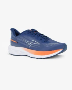 MIZUNO - SCARPA DA RUNNING WAVE SYRISE 7 BLU CON DETTAGLI BIANCHI E ARANCIONI DA UOMO, J1GC2609_05