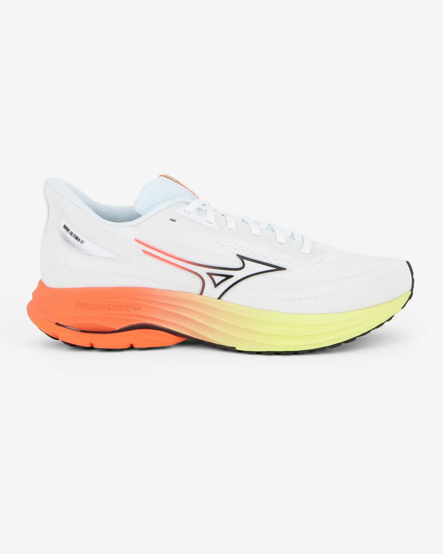 MIZUNO - SCARPA DA RUNNING WAVE ULTIMA 17 BIANCA CON DETTAGLI ARANCIONE E GIALLO FLUO DA UOMO, J1GC2618_51