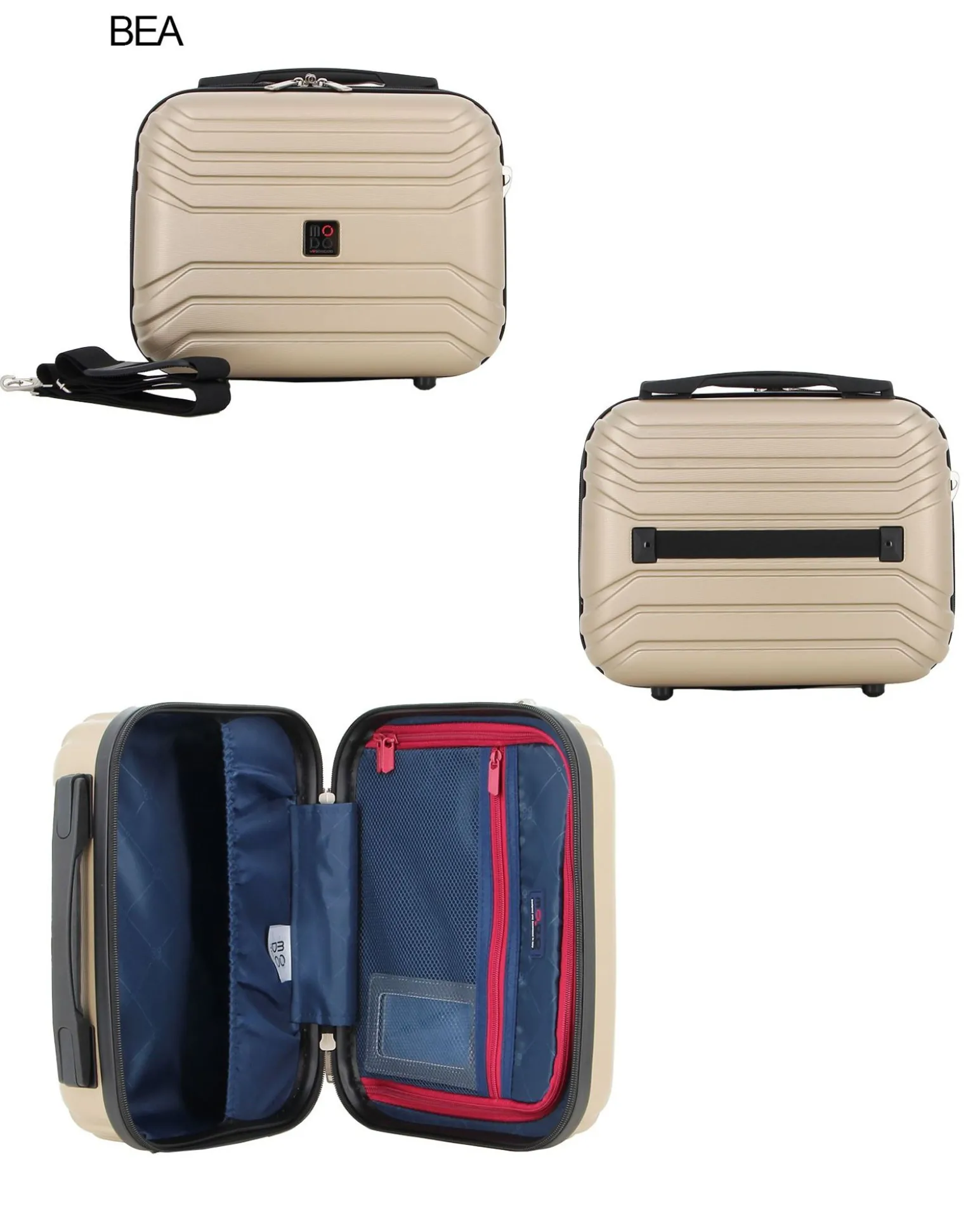 MODO BY RONCATO - TROLLEY ABS BEIGE 4 RUOTE CON COMBINAZIONE TSA