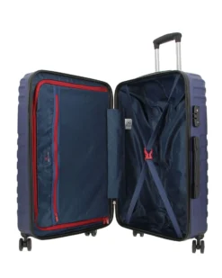MODO BY RONCATO - TROLLEY ABS BLU 4 RUOTE CON COMBINAZIONE TSA