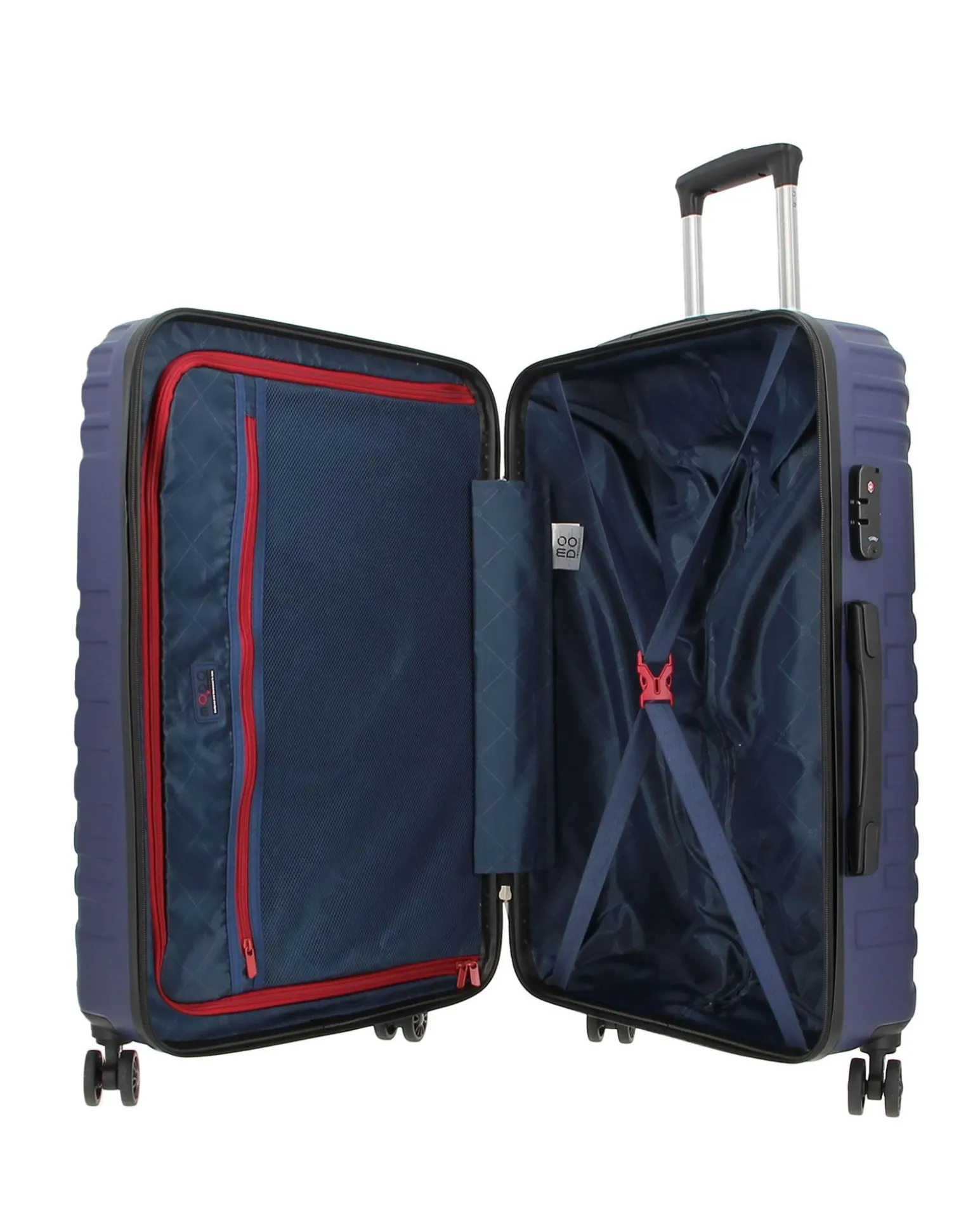 MODO BY RONCATO - TROLLEY ABS BLU 4 RUOTE CON COMBINAZIONE TSA