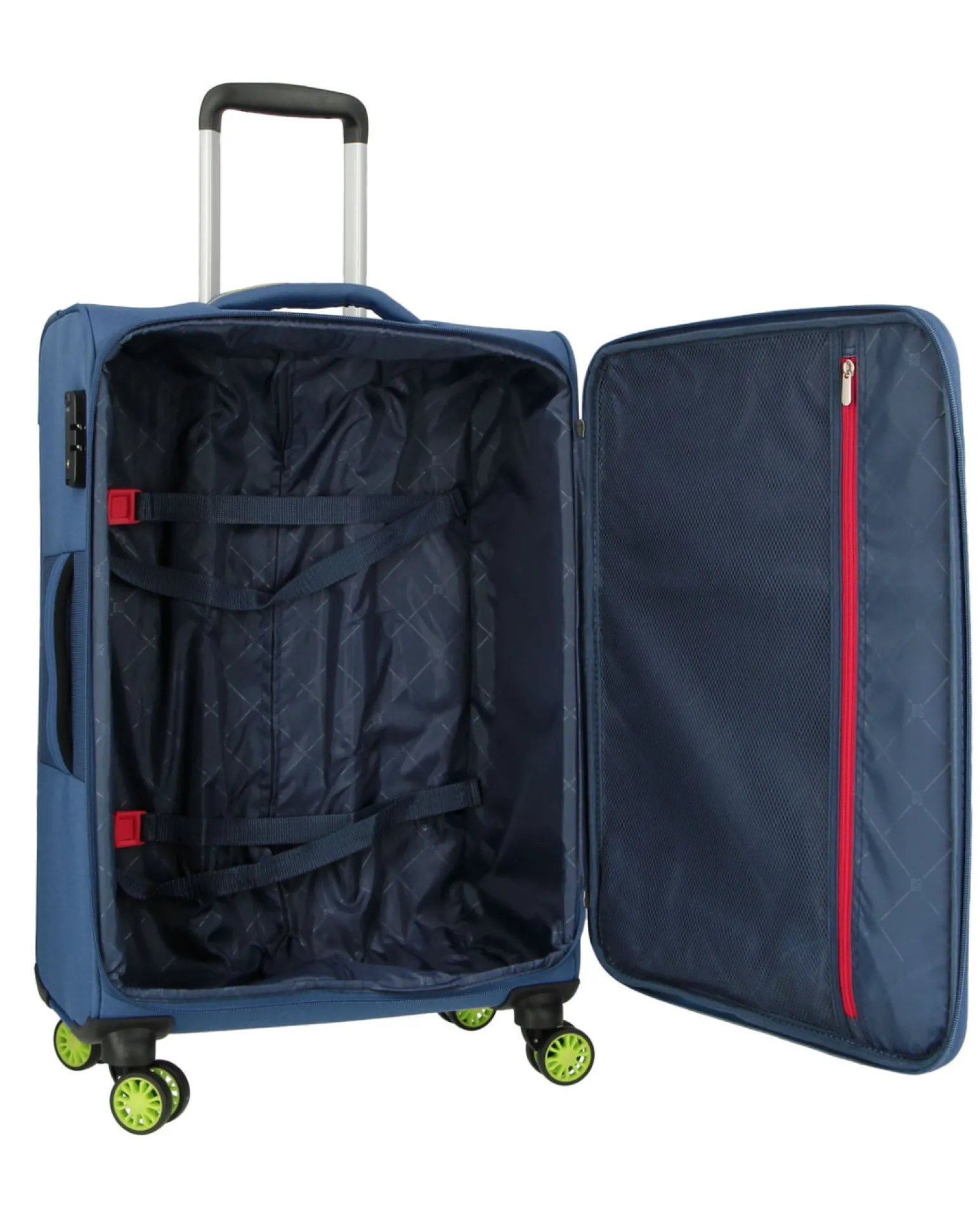 MODO BY RONCATO - TROLLEY BLU IN TESSUTO CON LUCCHETTO TSA