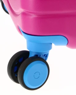 MODO BY RONCATO - TROLLEY FUXIA/AZZURRO 4 RUOTE DOPPIE IN ABS CON COMBINAZIONE TSA