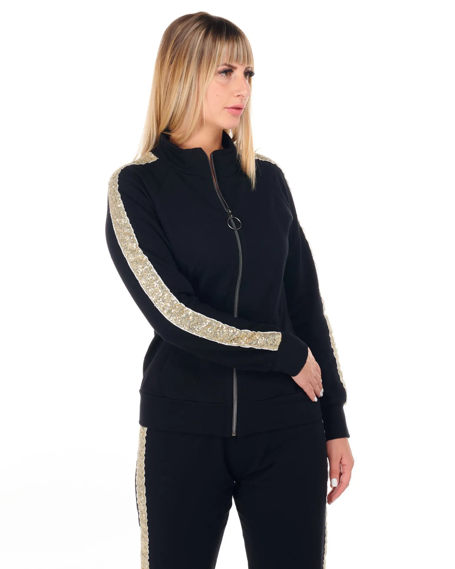 MY JEWELS - DONNA FELPA COREANA FULL ZIP