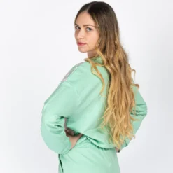 MY JEWELS - DONNA FELPA MENTA CON STAMPA