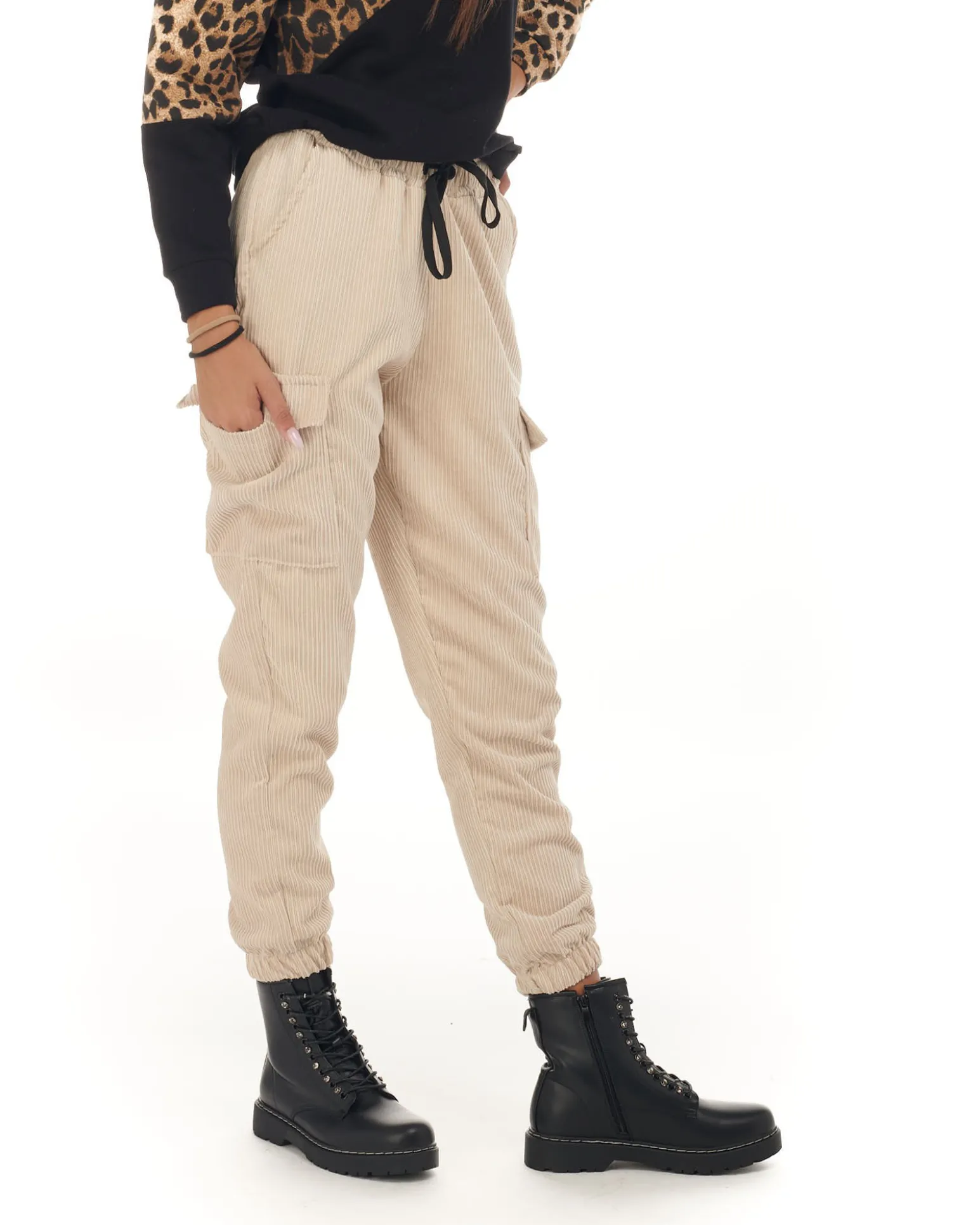 MY JEWELS - DONNA PANTALONE TASCHE LATERALI VELLUTO8