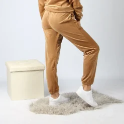 MY JEWELS - PANTALONE IN CINIGLIA CAMMELLO