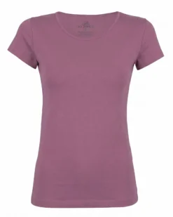 MY JEWELS - Tshirt mezza manica con scollo a girocollo BAMBOO mauve