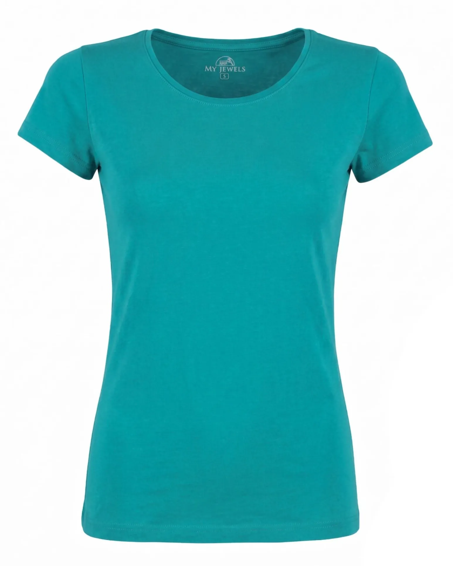 MY JEWELS - Tshirt mezza manica con scollo a girocollo BAMBOO beige