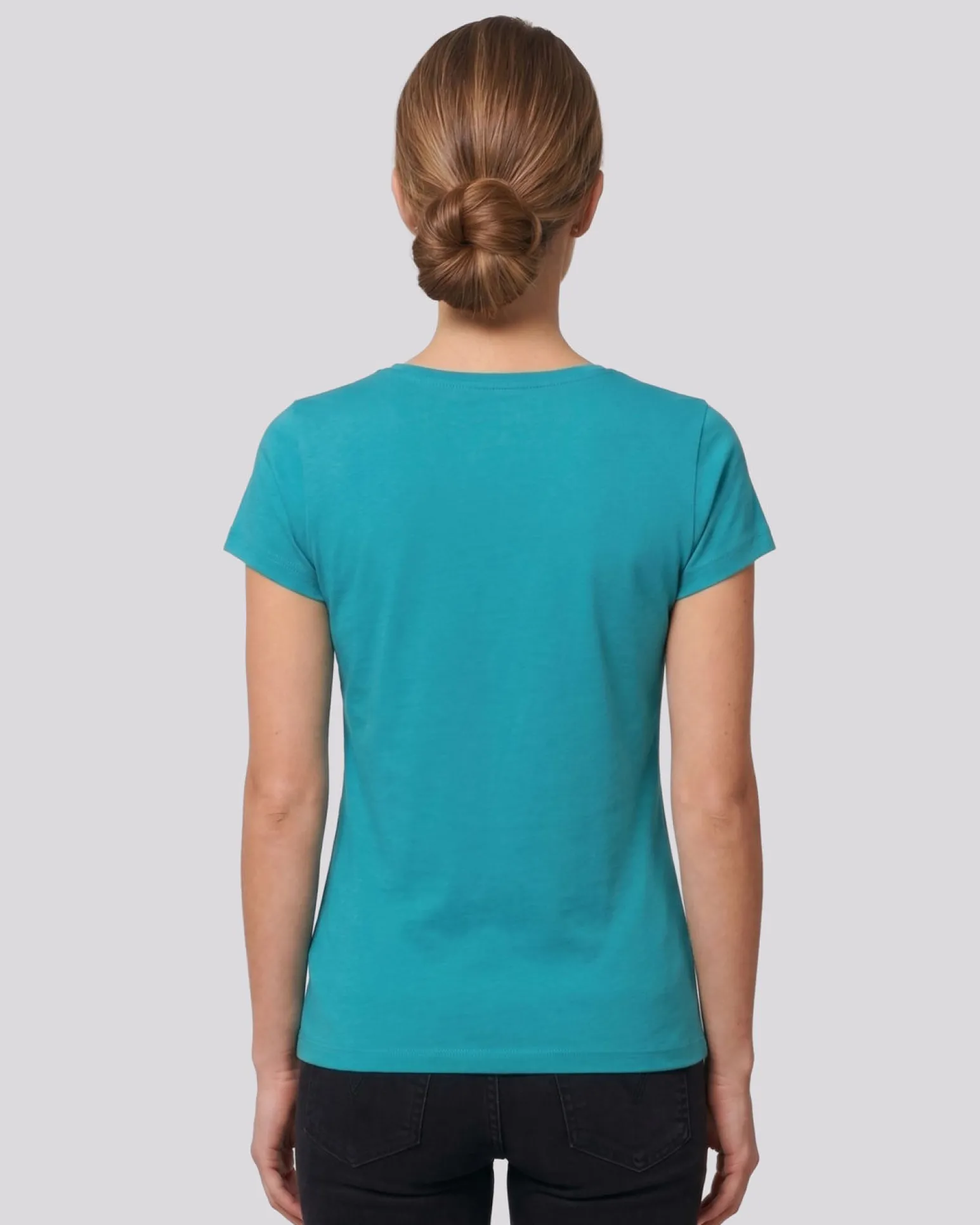 MY JEWELS - Tshirt mezza manica con scollo a girocollo BAMBOO beige