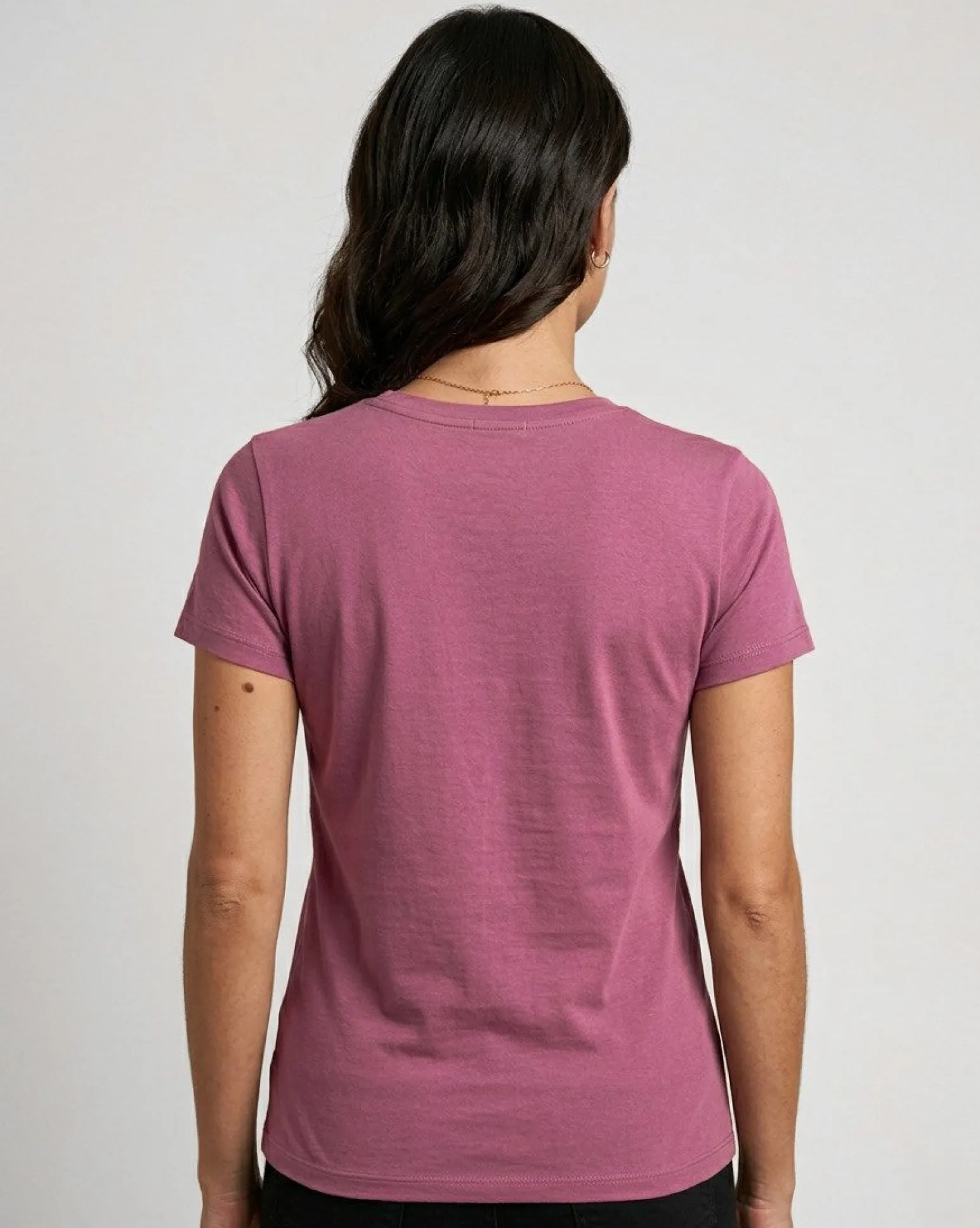 MY JEWELS - Tshirt mezza manica con scollo a V BAMBOO bianca