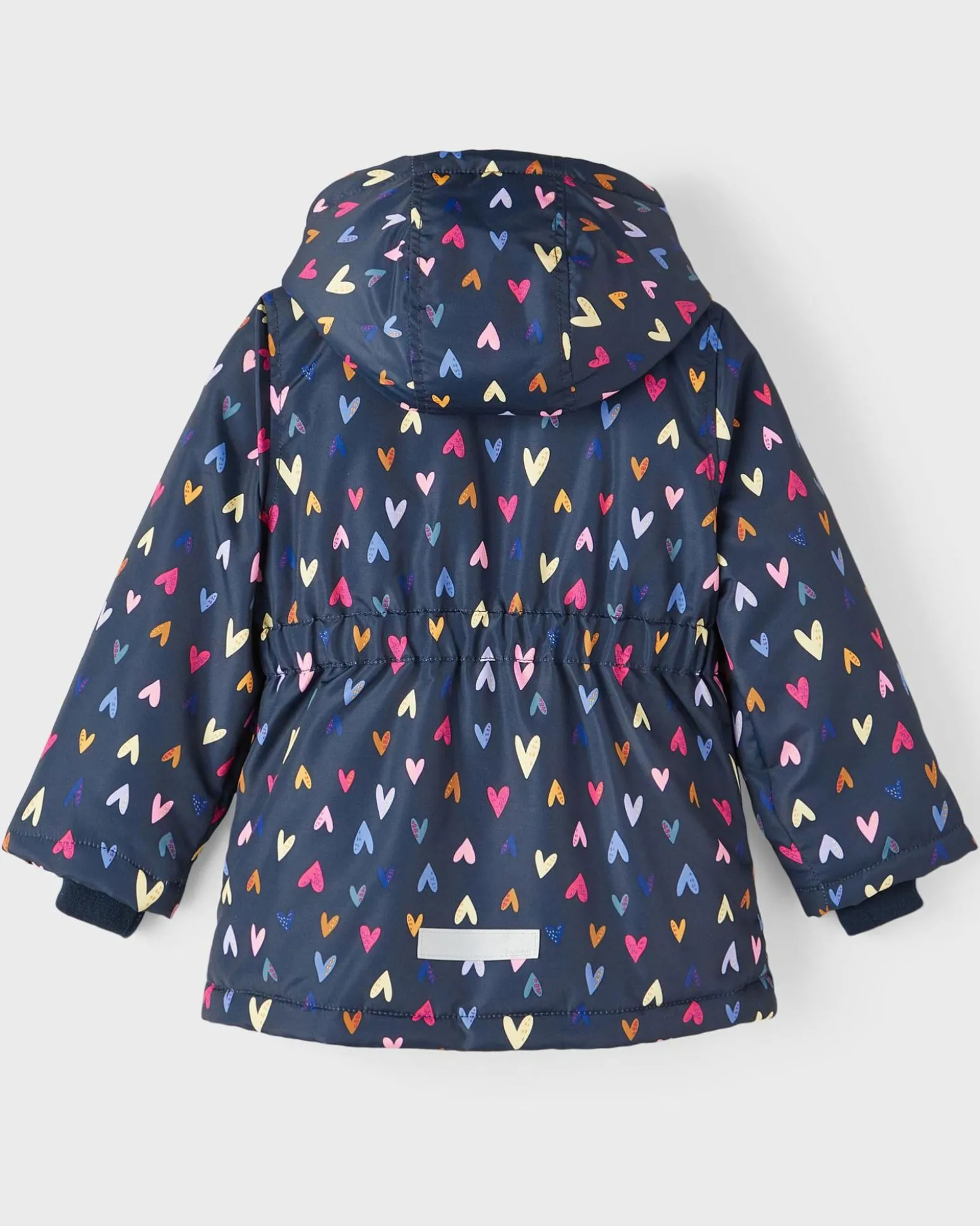 NAME IT - BIMBA GIUBBINO NAVY FANTASIA CUORI CON CAPPUCCIO