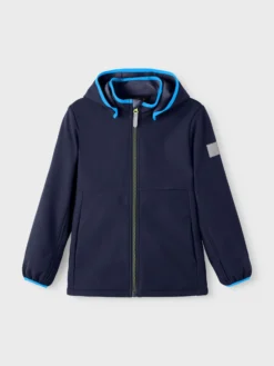 NAME IT - GIUBBINO BLU NAVY BIMBO CON CAPPUCCIO