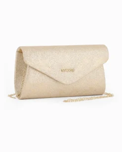 NARDINI - Borsa pochette platino luminosa per cerimonia