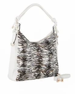 NARDINI - Borsa sacca animalier con tasca posteriore, tracolla removibile