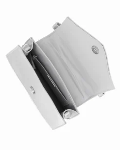 NARDINI - Clutch argento con patta
