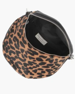NARDINI - Marsupio leopardato da donna in VERA PELLE - MADE IN ITALY