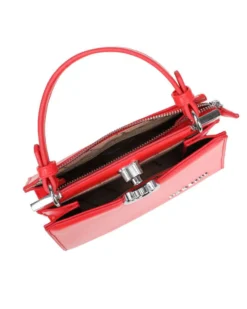 NARDINI - Minibag rossa con due scomparti principali, tracolla removibile