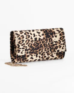 NARDINI- Pochette leopardata con patta