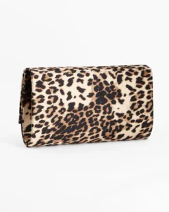 NARDINI- Pochette leopardata con patta