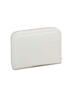 NARDINI - Portacarte bianco con chiusura a zip