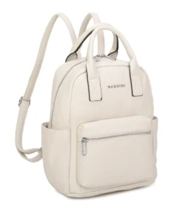 NARDINI - Zaino beige multitasche intreccio con due manici