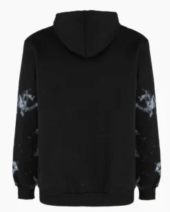 NASA - FELPA NERA CON CAPPUCCIO E ZIP DA UOMO