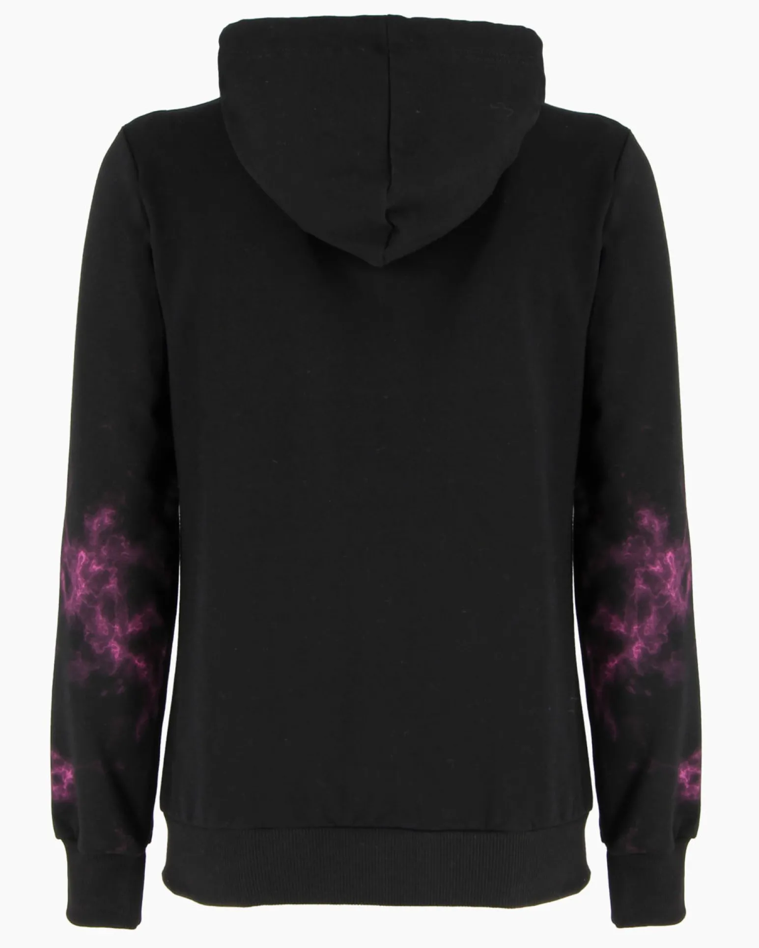 NASA - Felpa nera con cappuccio e full zip da donna