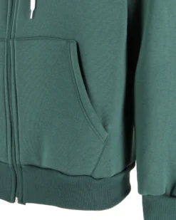 NASA - FELPA VERDE DA UOMO CON ZIP E CAPPUCCIO