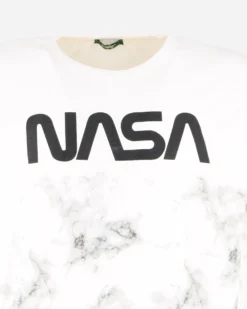 NASA - MAGLIA MANICA LUNGA BIANCA DA UOMO