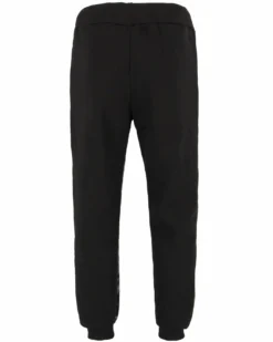 NASA - PANTALONE FELPA NERO DA UOMO CON POLSINO