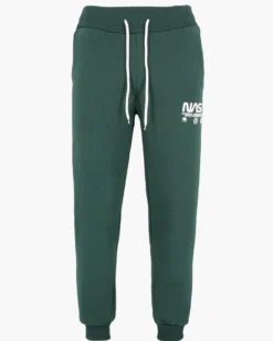 NASA - PANTALONE FELPA VERDE DA UOMO