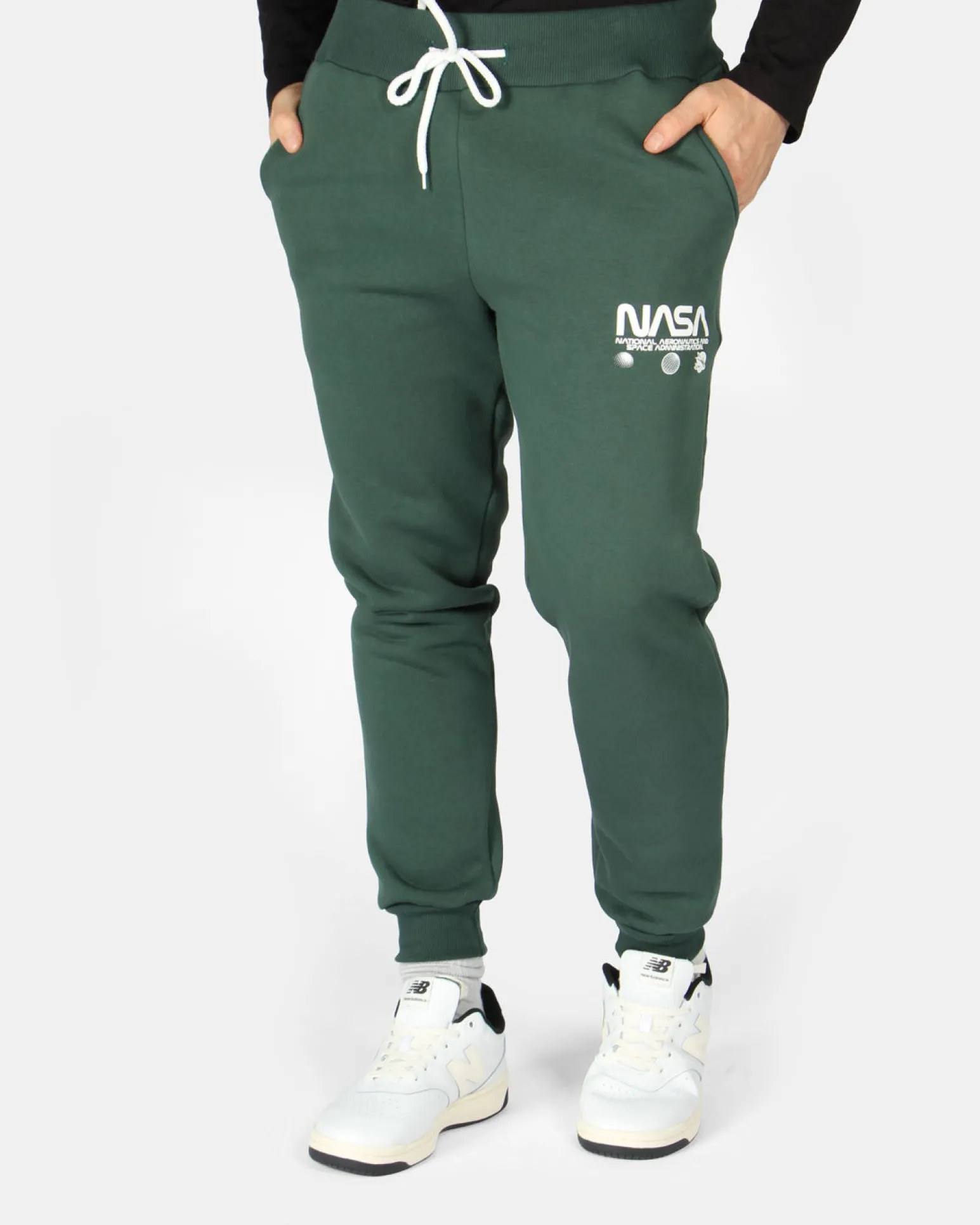 NASA - PANTALONE FELPA VERDE DA UOMO