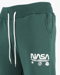 NASA - PANTALONE FELPA VERDE DA UOMO