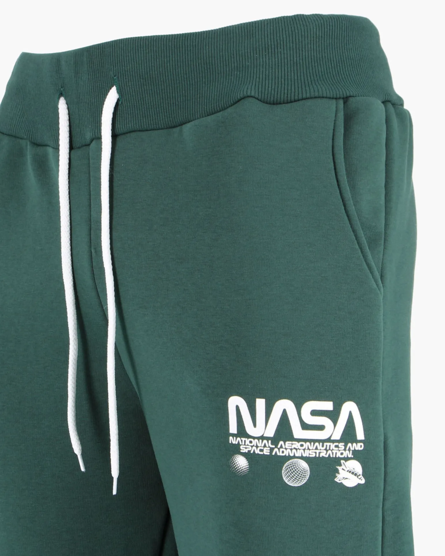 NASA - PANTALONE FELPA VERDE DA UOMO