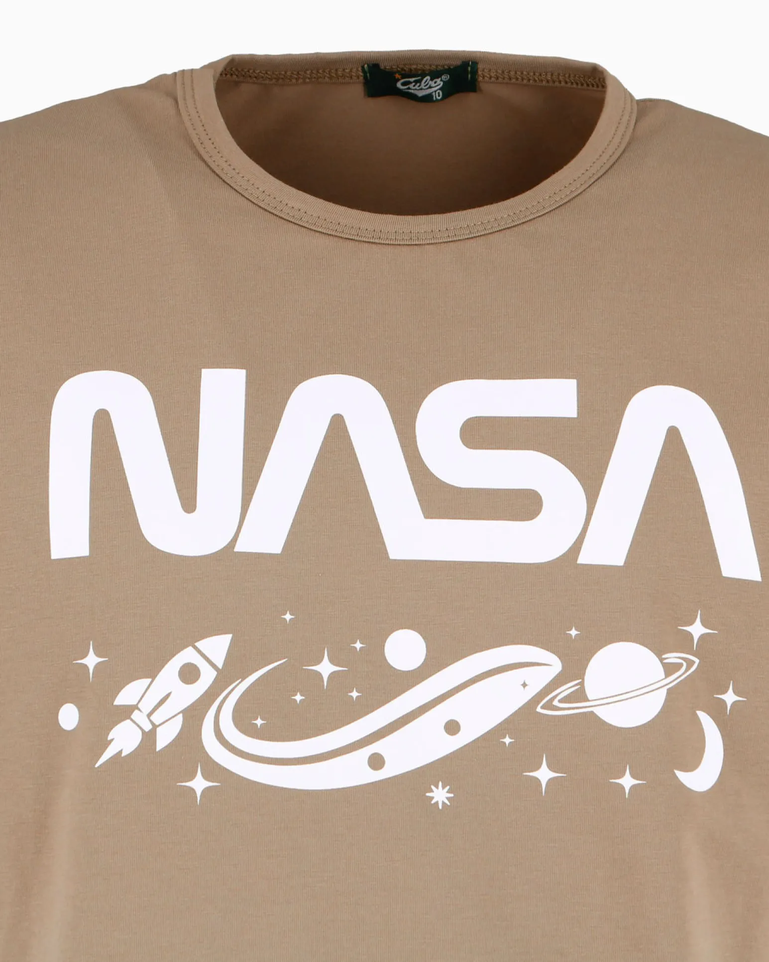 NASA - TSHIRT BEIGE DA UOMO LOGO NASA