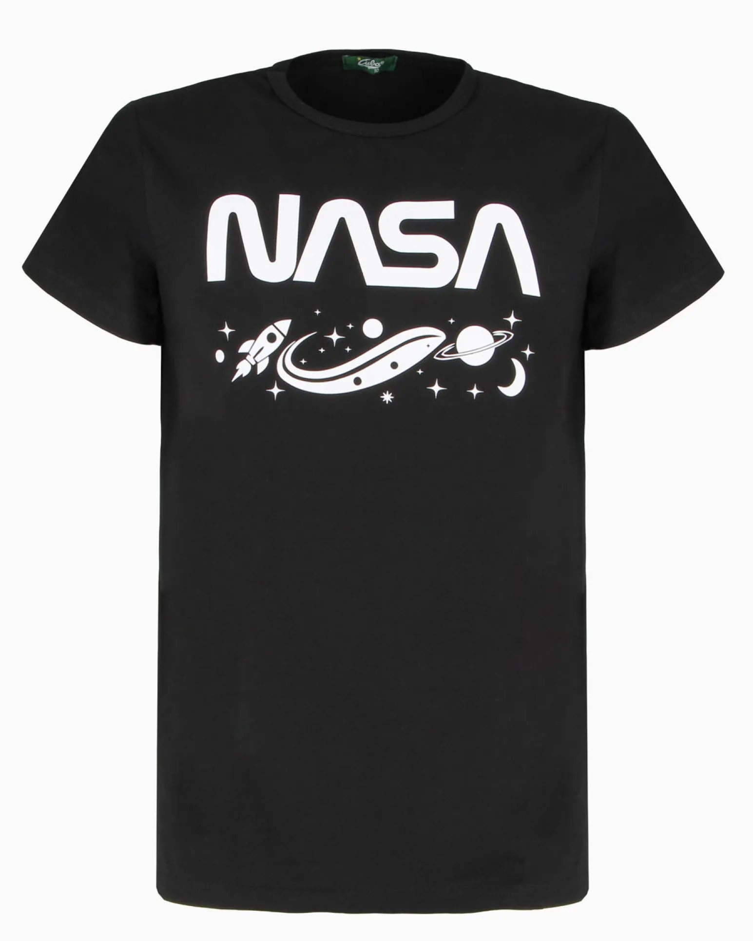 NASA - TSHIRT NERA DA UOMO LOGO NASA