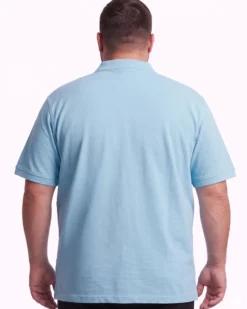 NAVY SAIL - Polo over manica corta azzurra