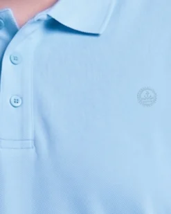 NAVY SAIL - Polo over manica corta azzurra