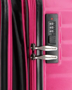 NAZARENO GABRIELLI - TROLLEY FUXIA IN ABS 4 RUOTE