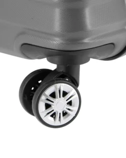 NAZARENO GABRIELLI - TROLLEY GRIGIO IN ABS 4 RUOTE