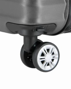 NAZARENO GABRIELLI - TROLLEY GRIGIO IN ABS 4 RUOTE