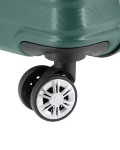 NAZARENO GABRIELLI - TROLLEY VERDE IN ABS 4 RUOTE