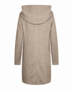 NEON & NYLON by Only - CAPPOTTO DONNA CON CAPPUCCIO MARRONE CHIARO